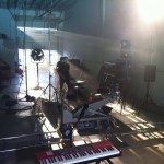 backlit studio space