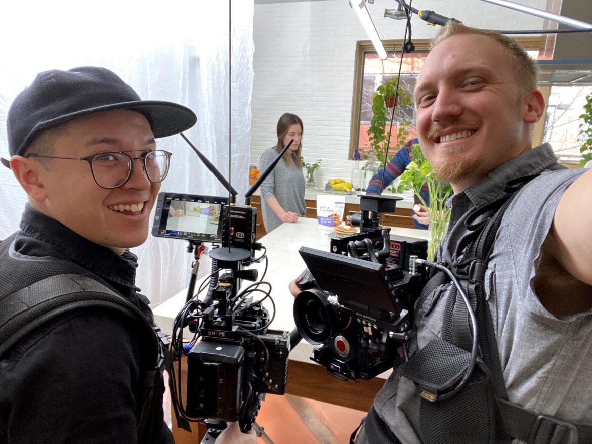 working on a film set in Denver